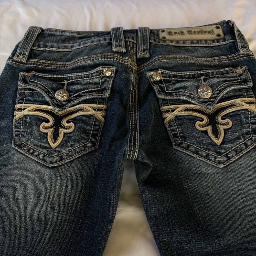 Women’s Rock Revival Jeans “Mandy”Medium Wash Boot Cut Size 26 X 29